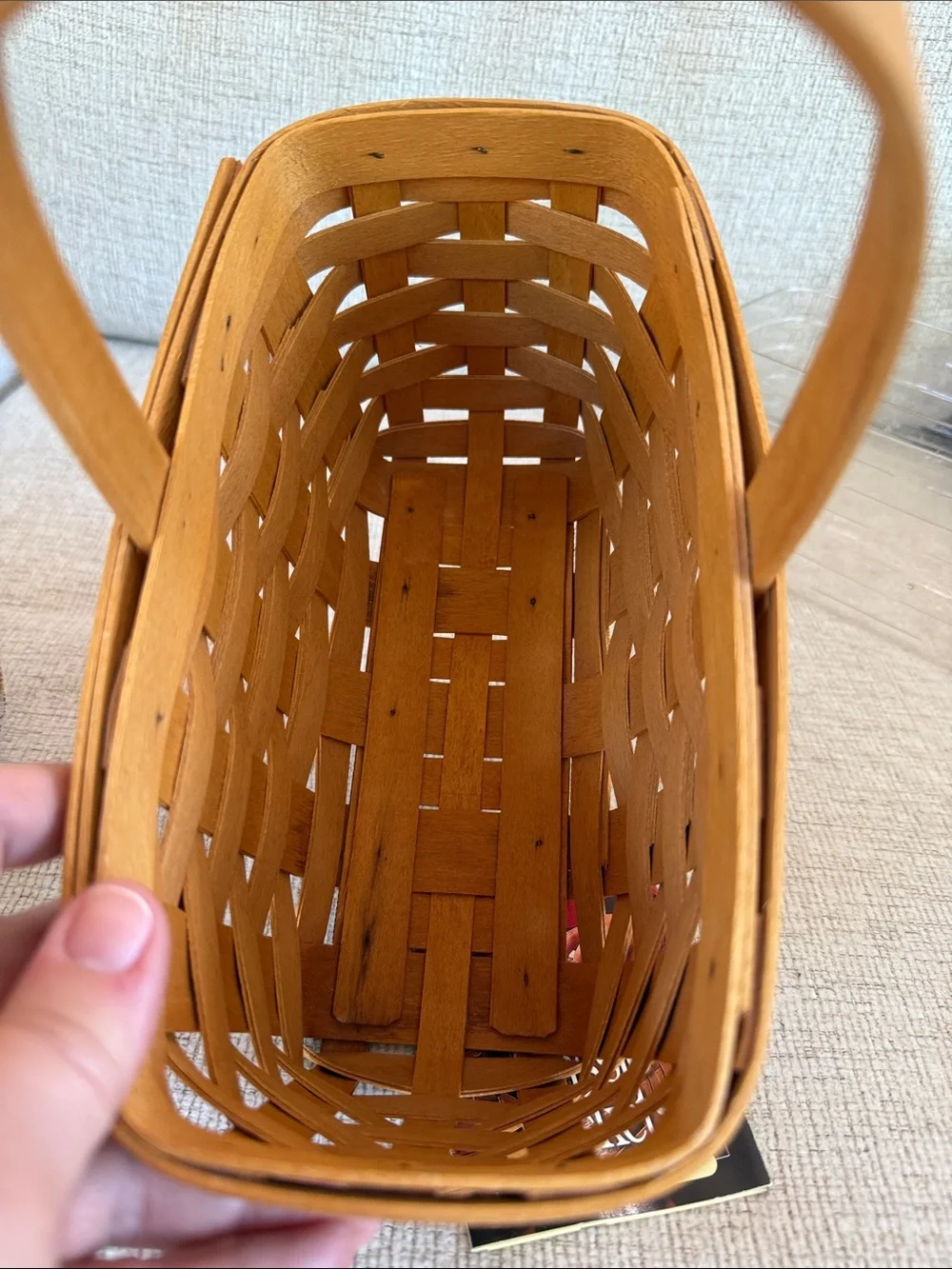 Longaberger handwoven basket